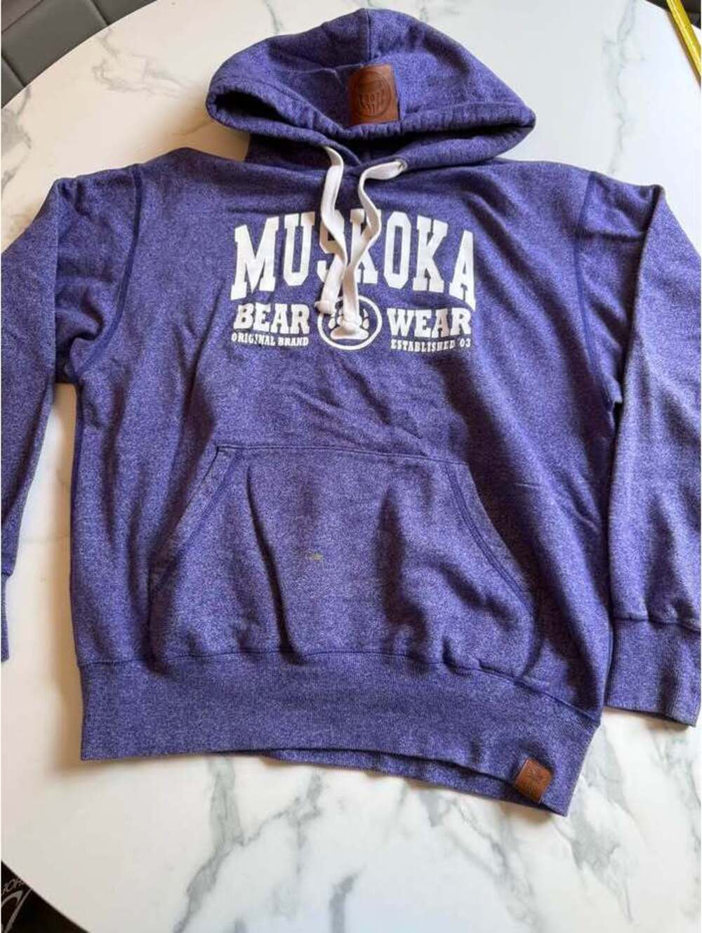 Bear Wear royal purple hoodie XL
